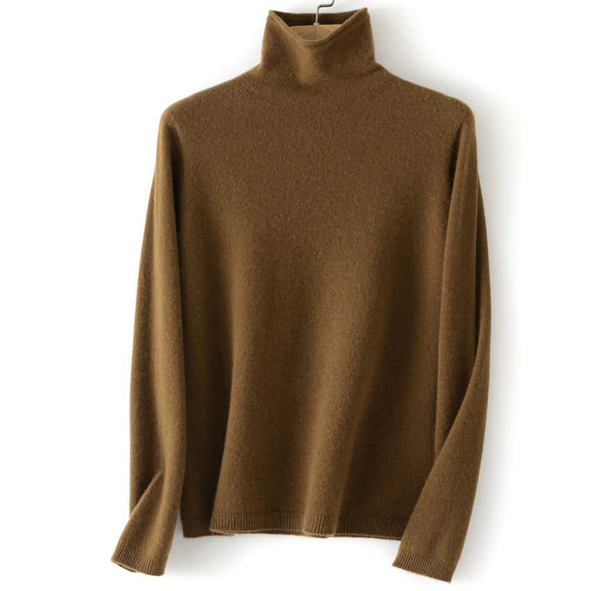 Damen Feinstrick Rollkragenpullover aus Kaschmirmischung leicht oversized Echoarchiv
