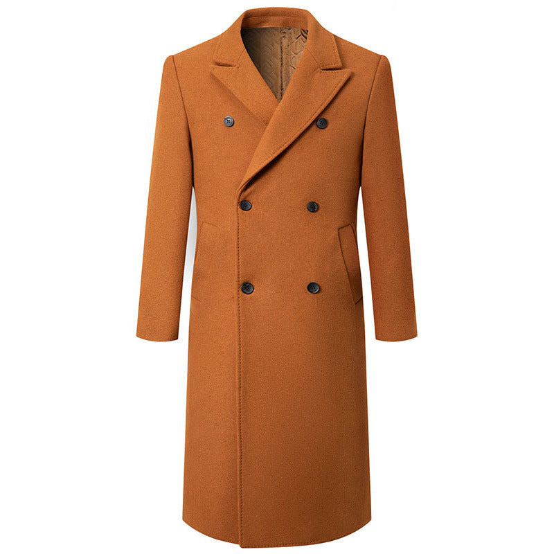 Herren eleganter, schwerer Wollmantel Echoarchiv