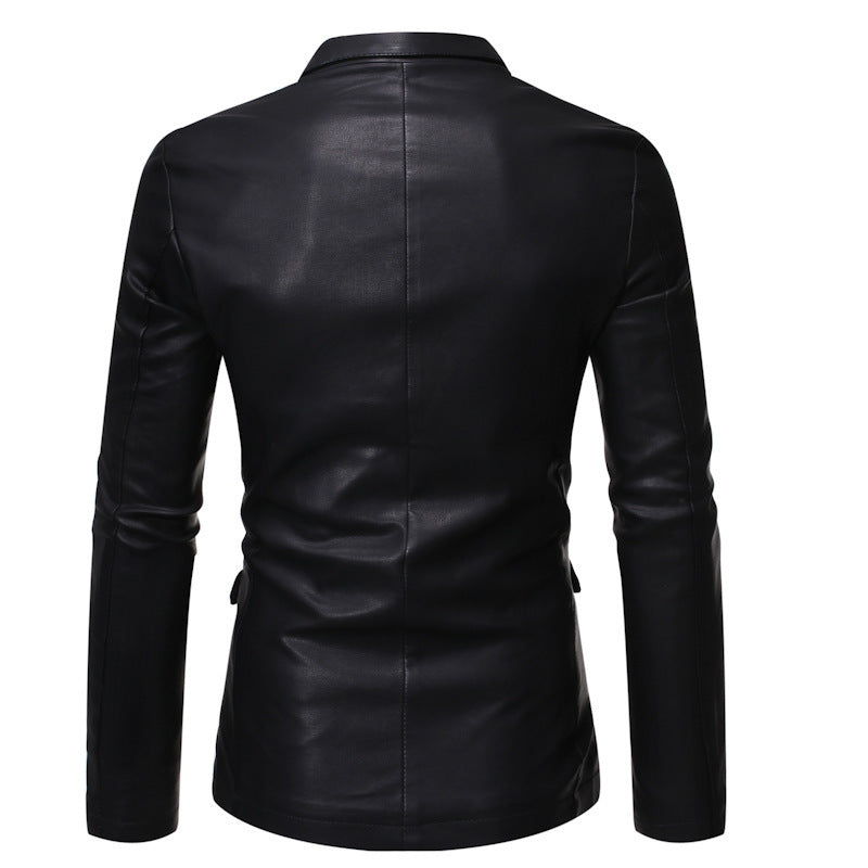 Herren Elegante Kunstlederblazer Echo Archiv