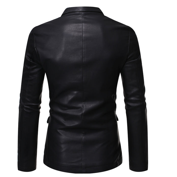 Herren Elegante Kunstlederblazer Echo Archiv