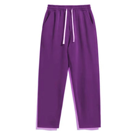 Unisex lässige Straight‑Leg Jogginghose mit elastischem Komfortbund, kontrastierendem Kordelzug und seitlichen Eingrifftaschen – Sorevano