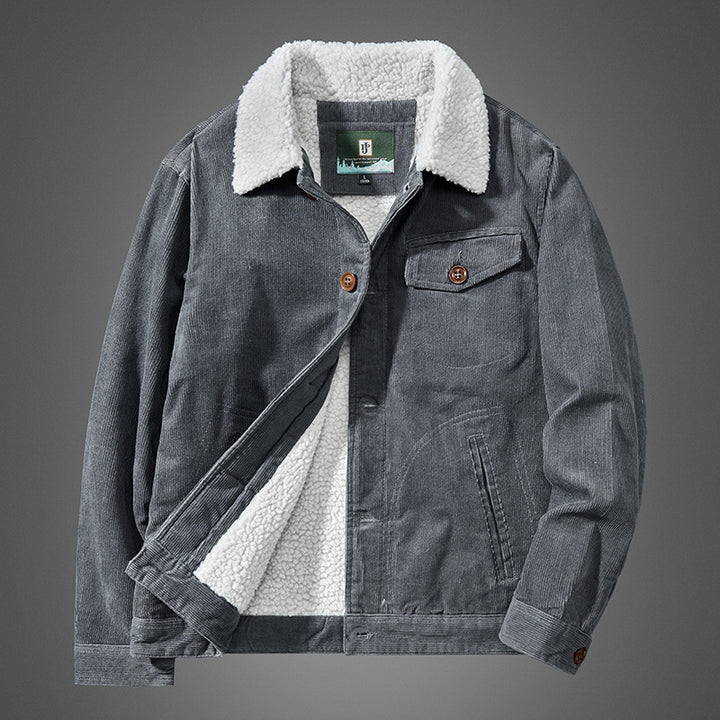 Herren bequeme Cordjacke mit Teddyfutter Echo Archive
