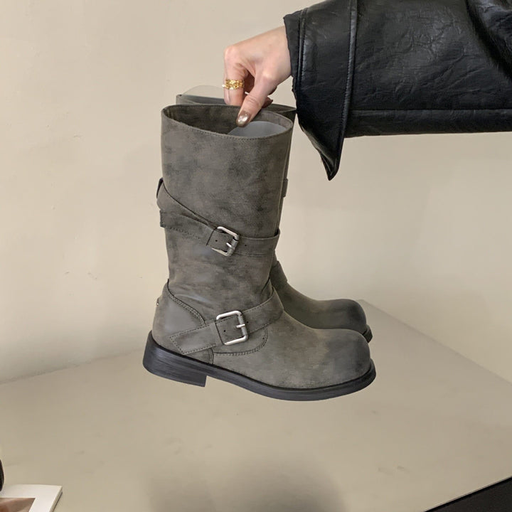 Damen Überknie-Stiefel Echo Archiv
