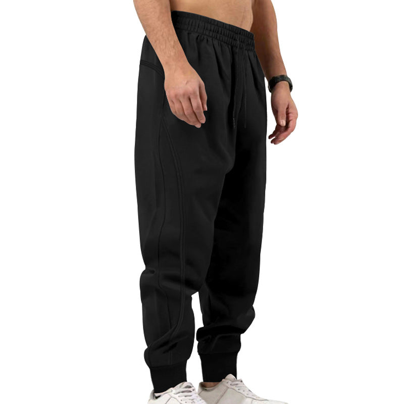 Herren Sportliche Freizeithose mit elastischem Bund und seitlichen Reißverschlusstaschen Echoarchiv