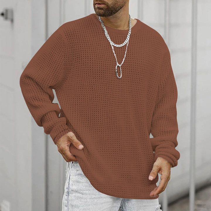 Herren Grobstrickpullover mit modernem Schnitt und kuscheligem Innenfutter Echoarchiv