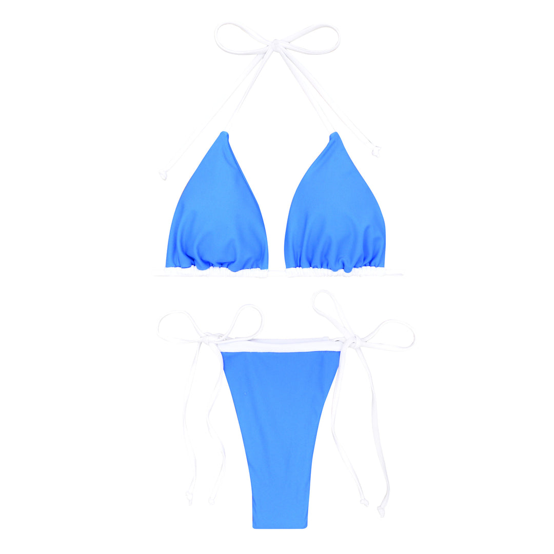 Damen Triangel-Bikini mit verstellbaren Trägern und raffinierten Rüschendetails Echo Archiv