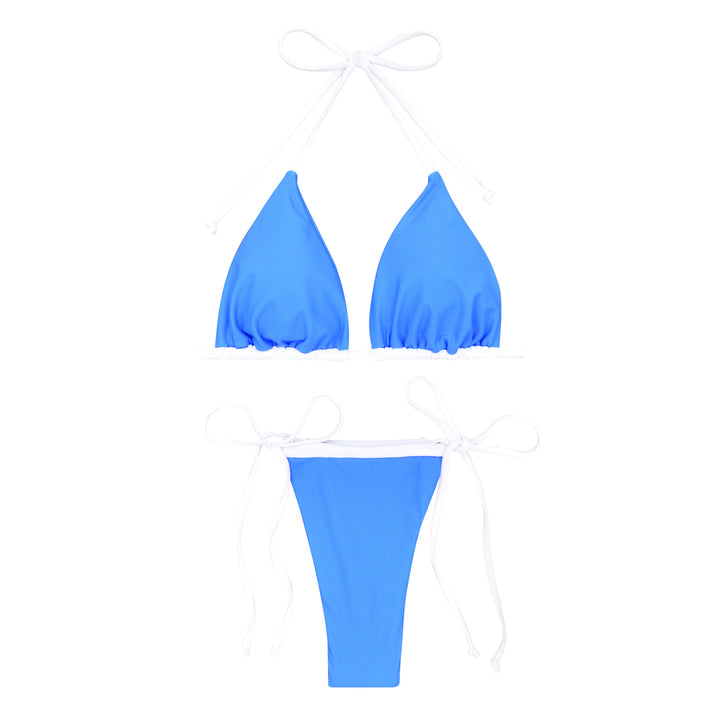 Damen Triangel-Bikini mit verstellbaren Trägern und raffinierten Rüschendetails Echo Archiv