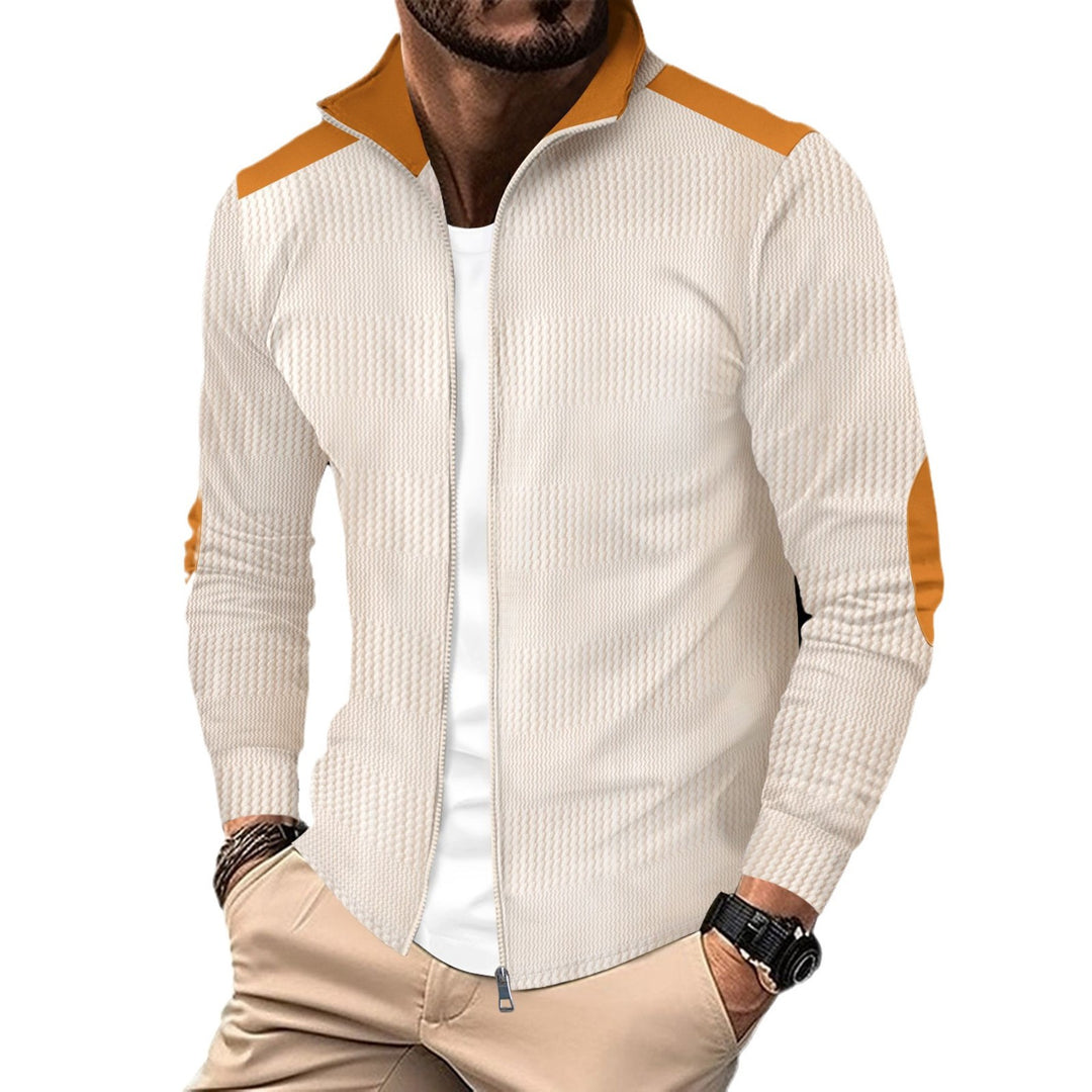 Herren stylische Trainingsjacke mit modernem Strukturdesign und sportlichen Akzenten Echoarchiv