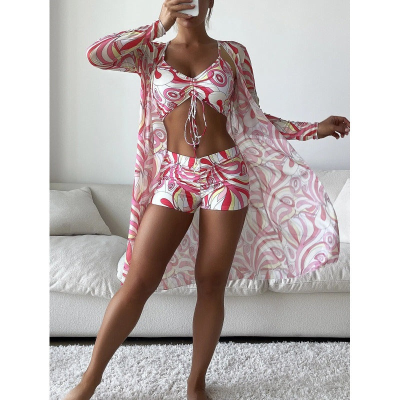 Damen Bikiniset mit lässigem Strandcover Echo Archiv
