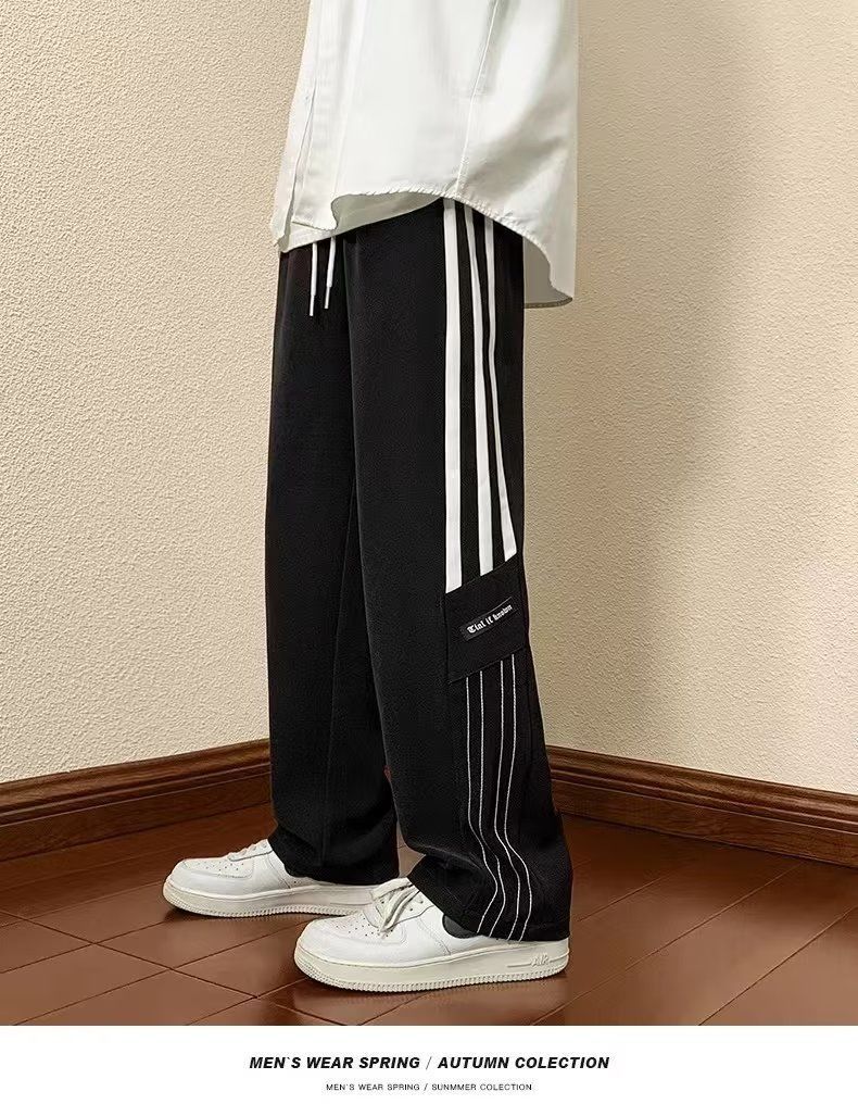 Herren Sportliche Freizeithose mit modernen Seitendetails Echoarchiv