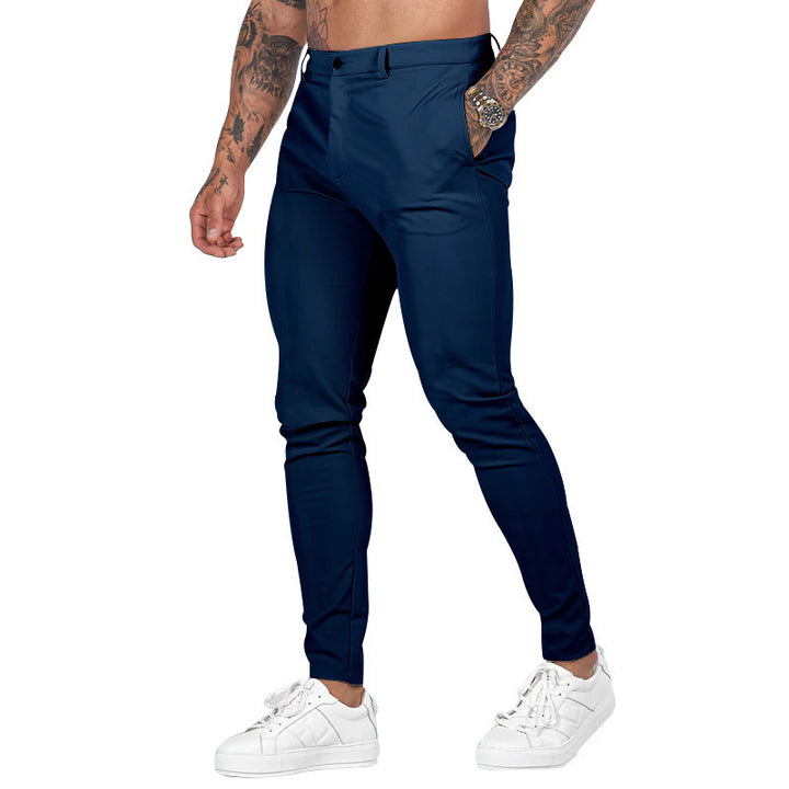 Herren Slim Fit Trousers aus elastischem Material mit seitlichen Taschen Echoarchiv
