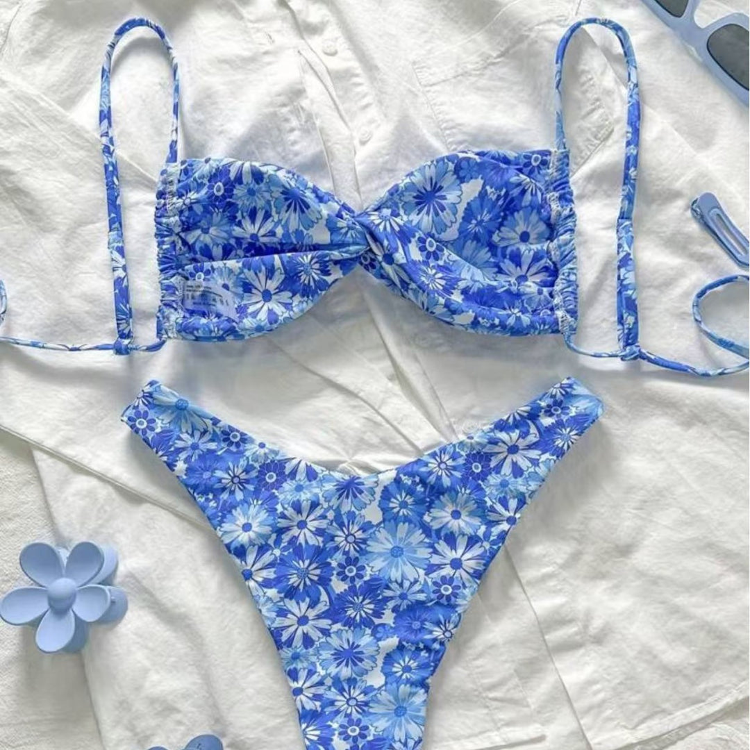 Damen Triangel-Bikini mit floralem Design Echo Archiv