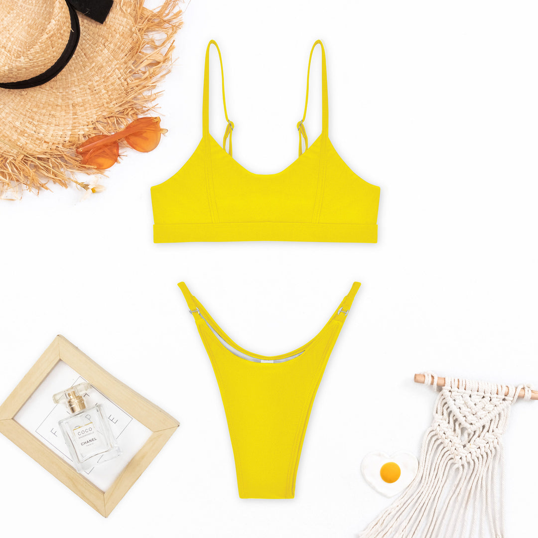 Damen Sportlicher Bikini mit femininen Trägern Echo Archiv