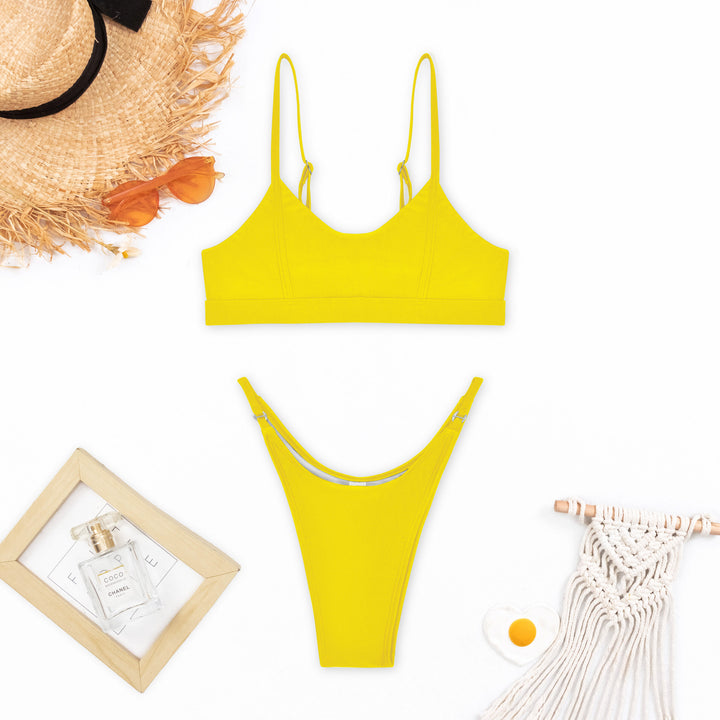 Damen Sportlicher Bikini mit femininen Trägern Echo Archiv