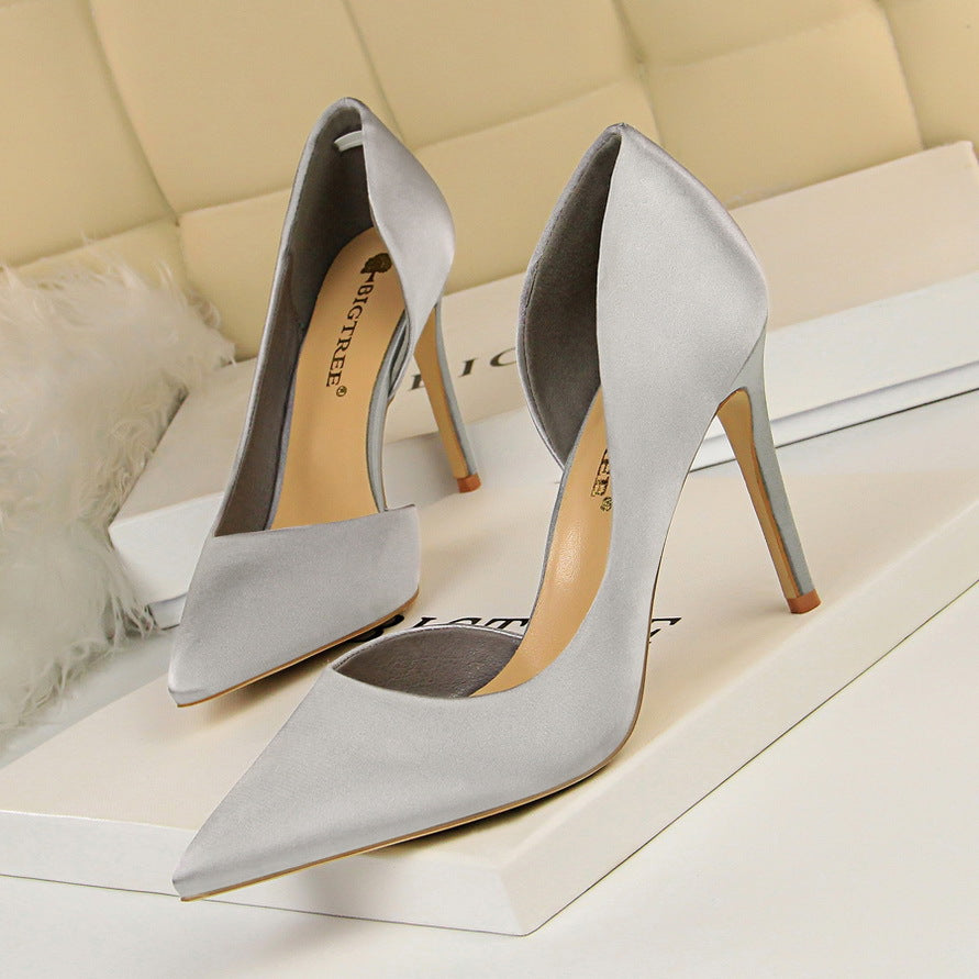 Damen Elegante Stiletto-Pumps mit offenem Absatz und spitzem Design – Lioré