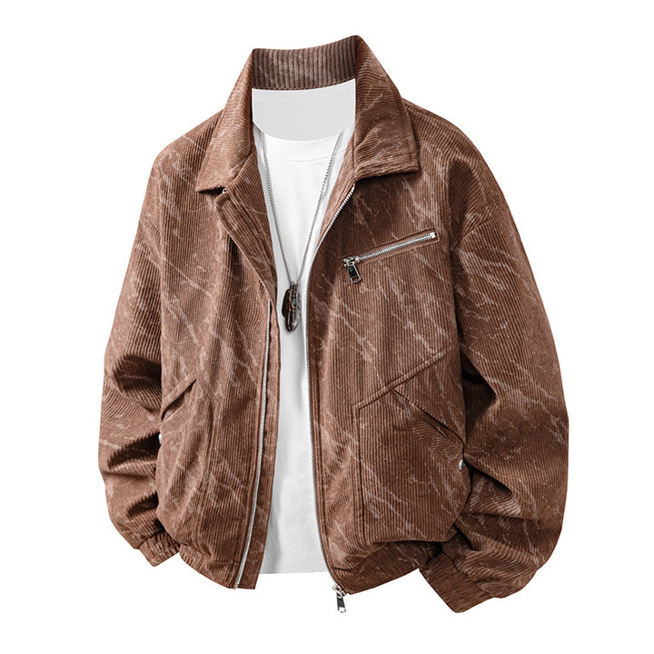 Herren modische Cordjacke mit modernen Akzenten Echoarchiv