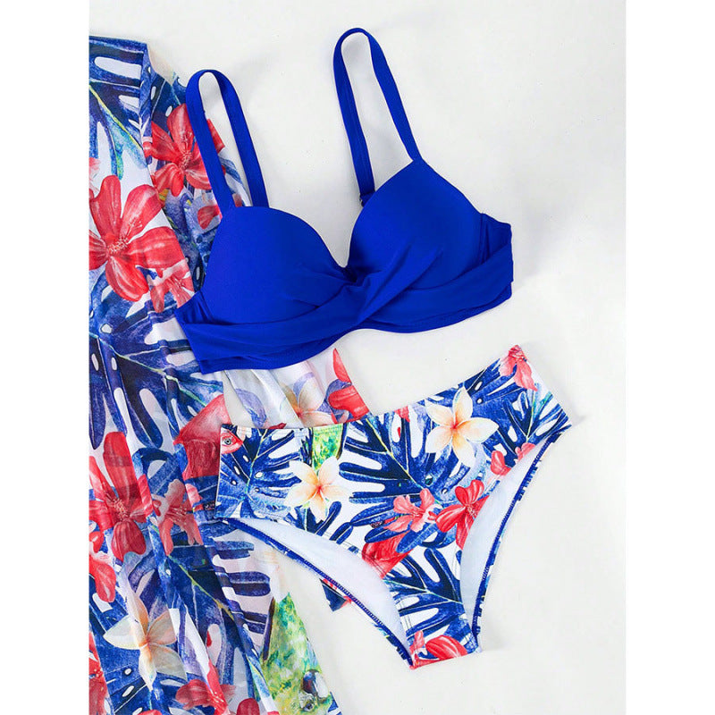 Damen Bikini-Set mit innovativem Design und floralem Print Echo Archiv