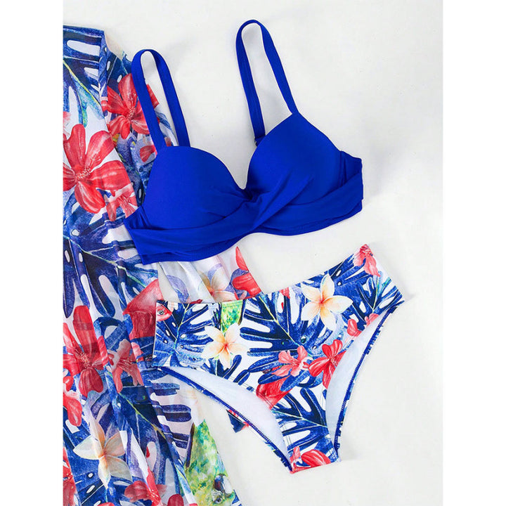 Damen Bikini-Set mit innovativem Design und floralem Print Echo Archiv