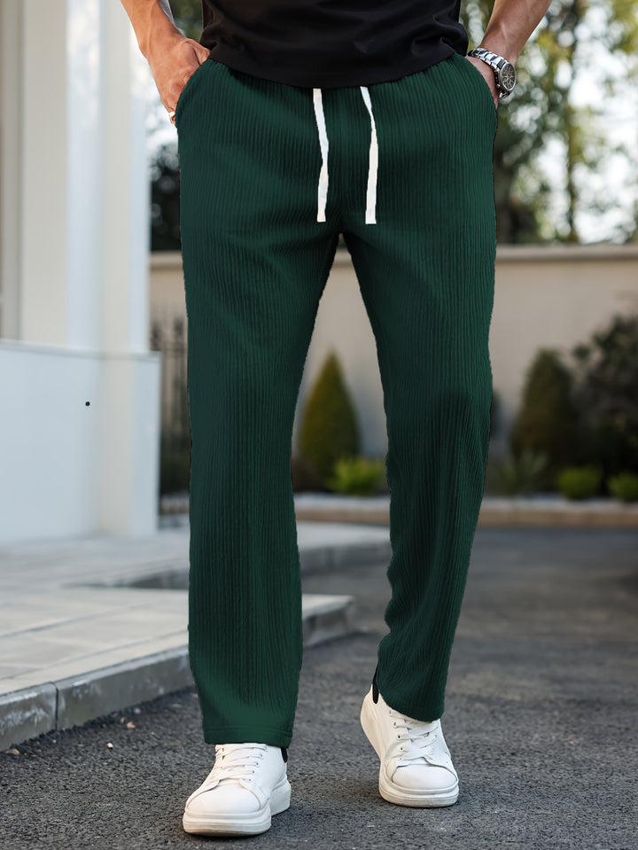 Herren Sportliche Freizeithose mit elastischem Bund und seitlichen Taschen Echo Archiv