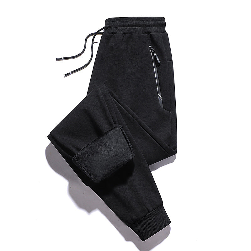 Herren Thermo-Fleece-Jogginghose mit angerauter Innenseite, Reflektierenden Reißverschlusstaschen und Kordelbund Echoarchiv
