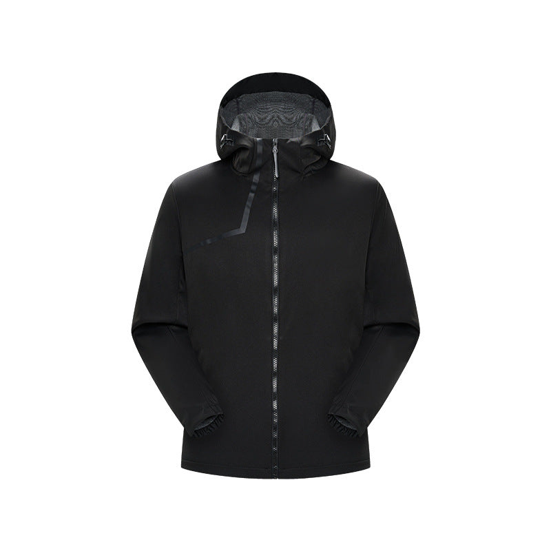 Herren Technische Softshelljacke mit verstellbarer Kapuze und winddichter Membran Echo Archiv