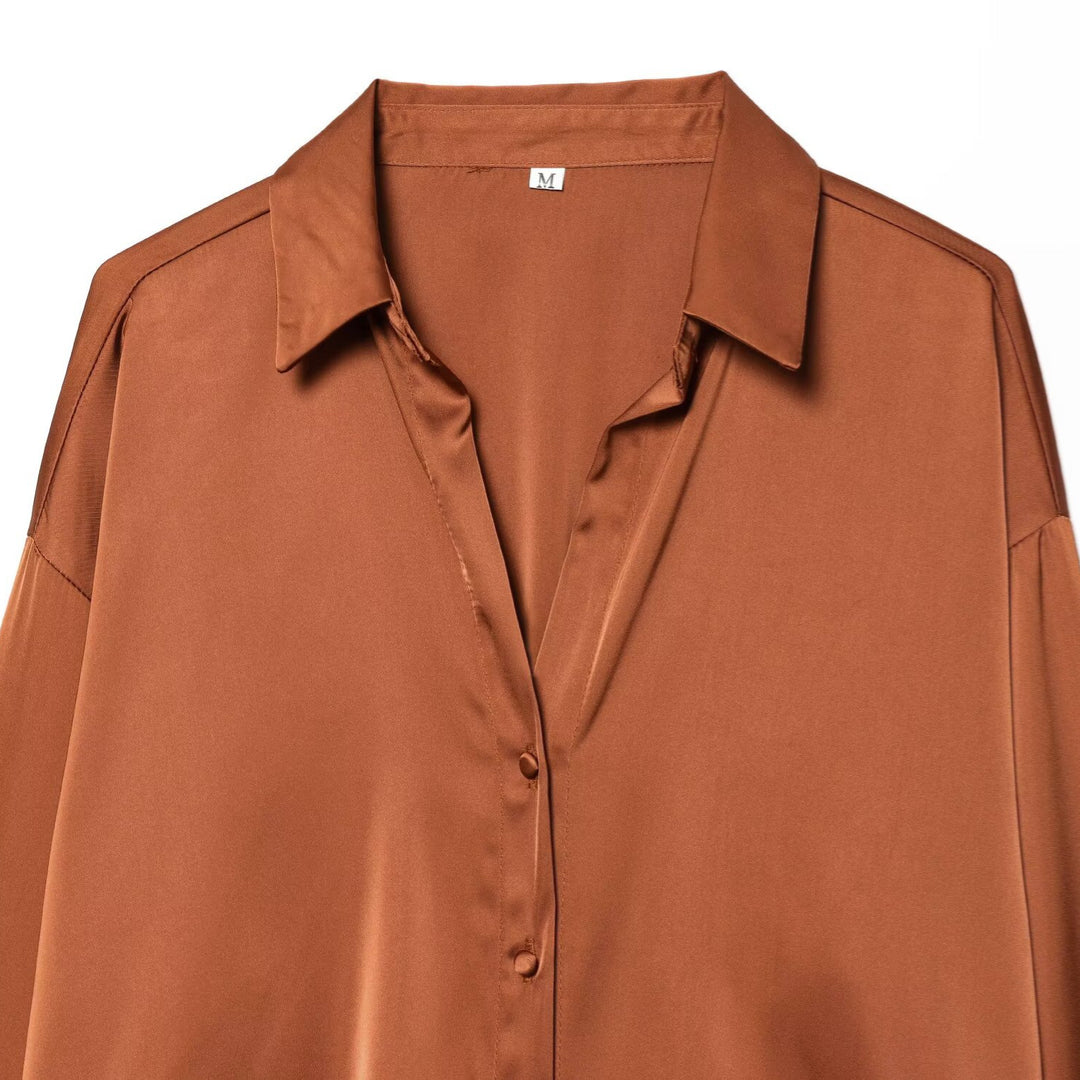 Damen Seidenbluse mit eleganten Federn an den Ärmelabschlüssen Echo Archiv