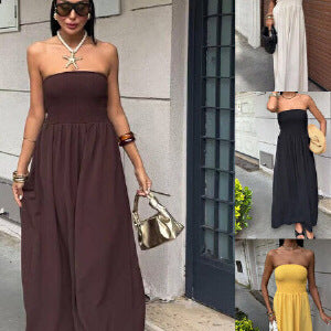 Damen Strickmaxikleid mit elastischem Oberteil Echo Archiv