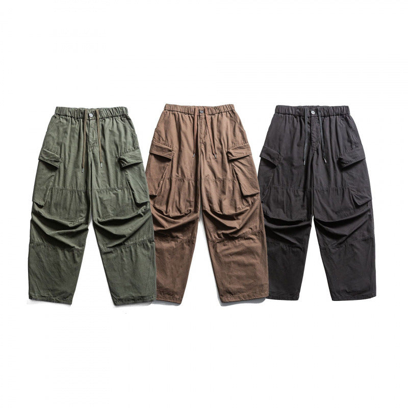 Herren Baggy-Cargo-Hose mit elastischem Bund, Kordelzug und verstärkten Kniepartien Echo Archiv
