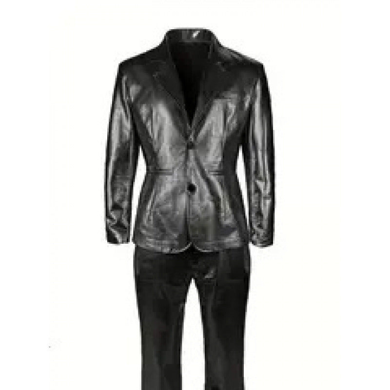 Herren Glamouröser Satin-Anzug Echoarchiv