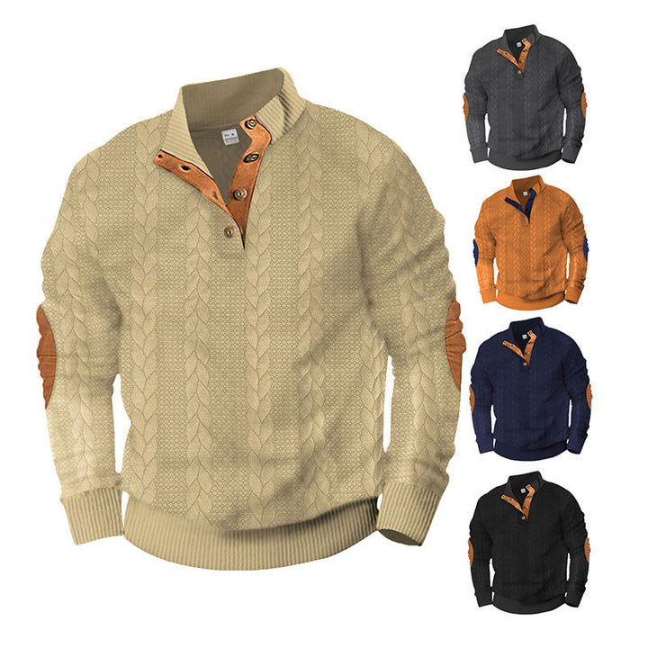 Herren Strickpullover mit Kontrastdetails Echoarchiv