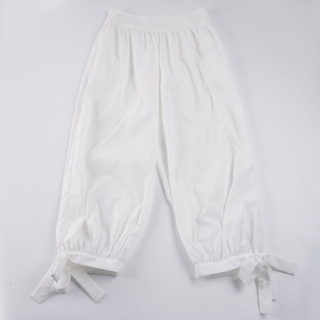 Damen luftige Culotte-Hosen mit Bindebändern Echo Archiv