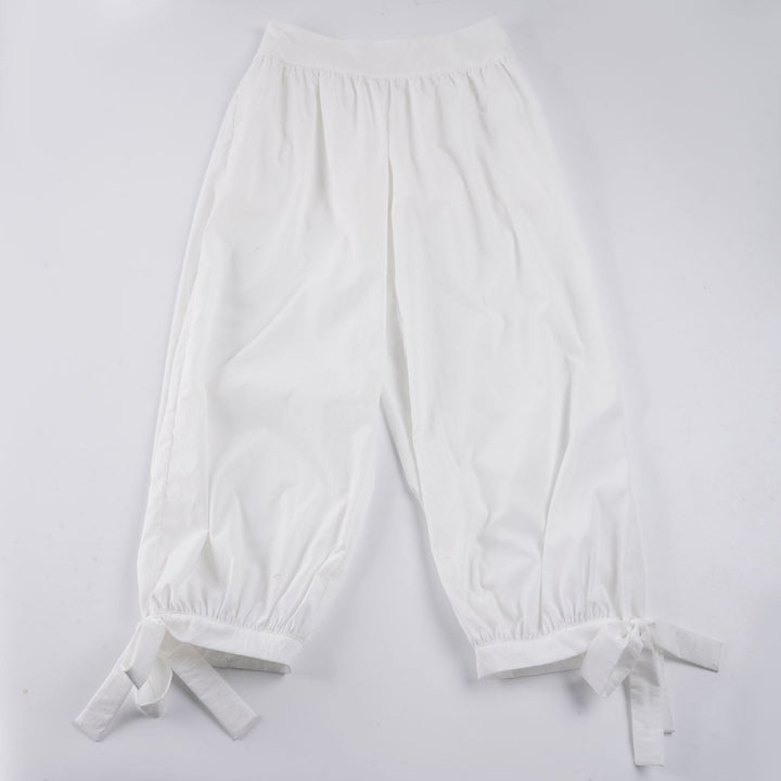 Damen luftige Culotte-Hosen mit Bindebändern Echo Archiv
