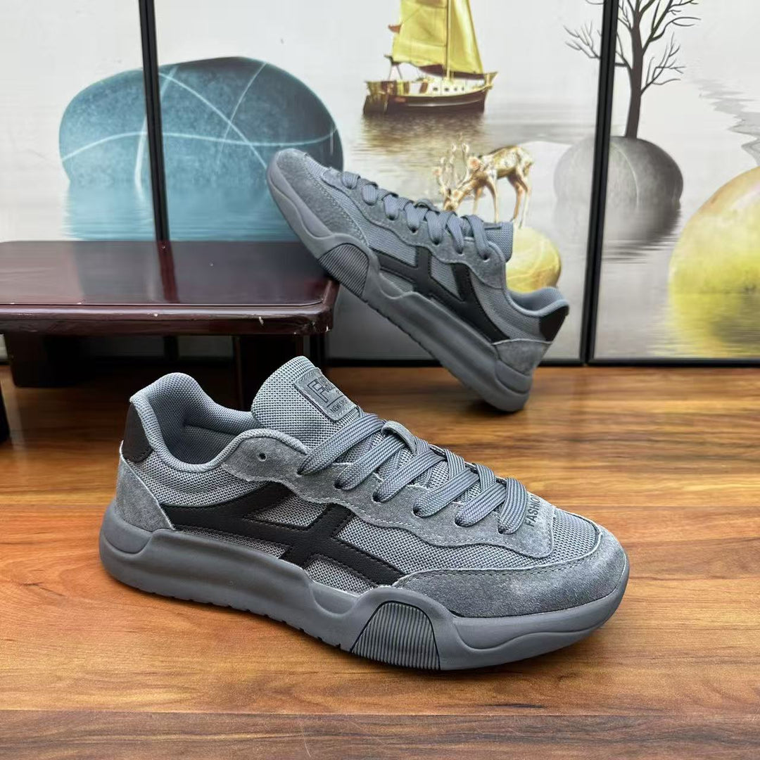 Herren Urbaner Casual-Sneaker aus Wildleder- und Mesh-Mix mit ergonomischer dämpfender Sohle Echoarhiv