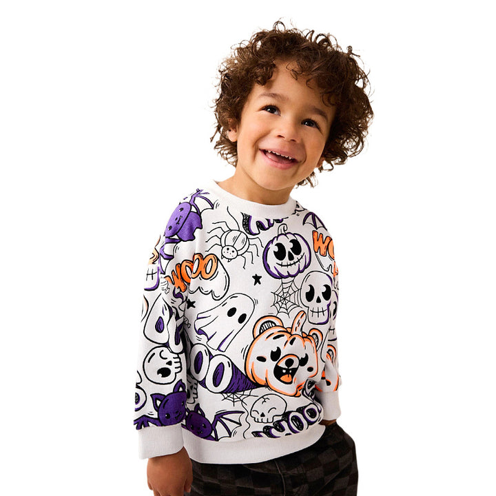 Jungen Sweatshirt mit fröhlichem Halloween-Motiv Echo Archiv