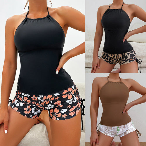 Damen Sportliches Tankini-Set mit verstellbaren Trägern Echo Archiv