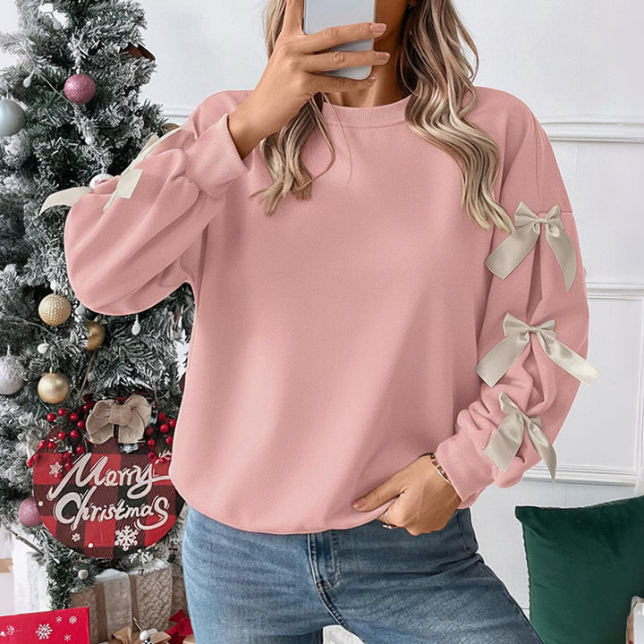 Damen Crop-Pullover mit Schleifen-Details Echo Archiv