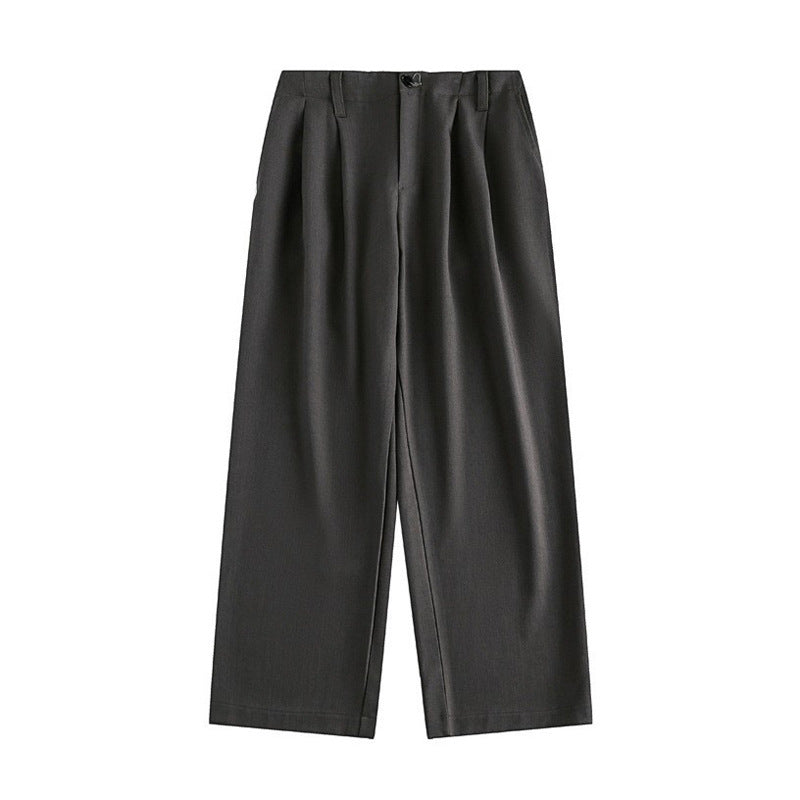 Damen Hochtaillierte weite Bundfalten-Hose mit geradem Bein Echo Archiv