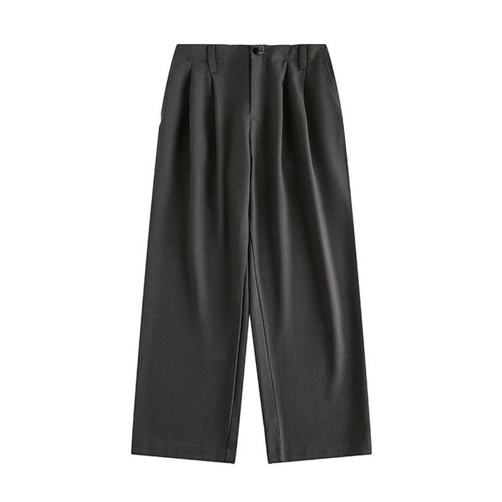 Damen Hochtaillierte weite Bundfalten-Hose mit geradem Bein Echo Archiv