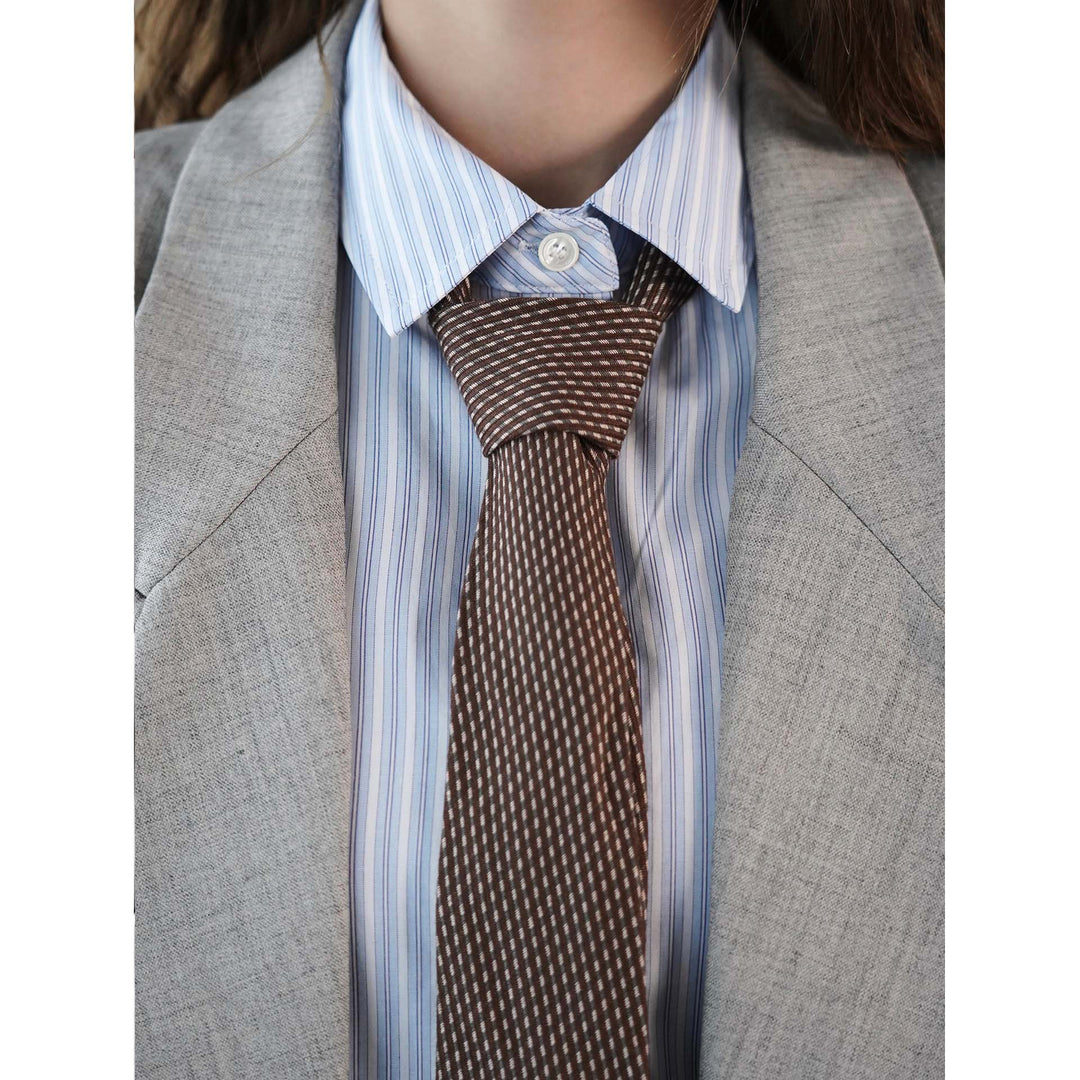 Damen Strukturierter Oversize-Blazer mit breitem Revers und Soft-Shoulder Echoarchiv
