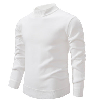 Herren Hochwertiger Strickpullover mit Echoarchivrnem Stehkragen Echoarchiv
