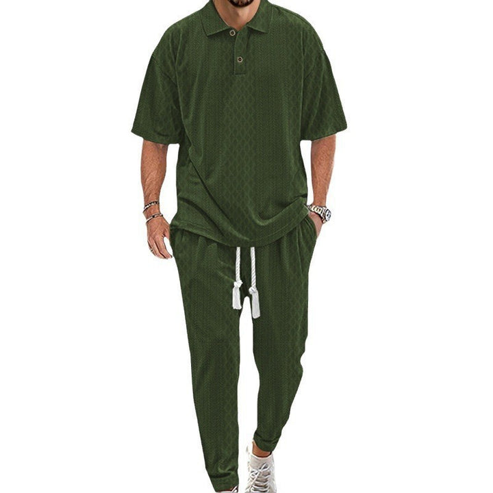 Herren lässiges Freizeitoberteil und bequeme Jogginghose Set Echoarchiv