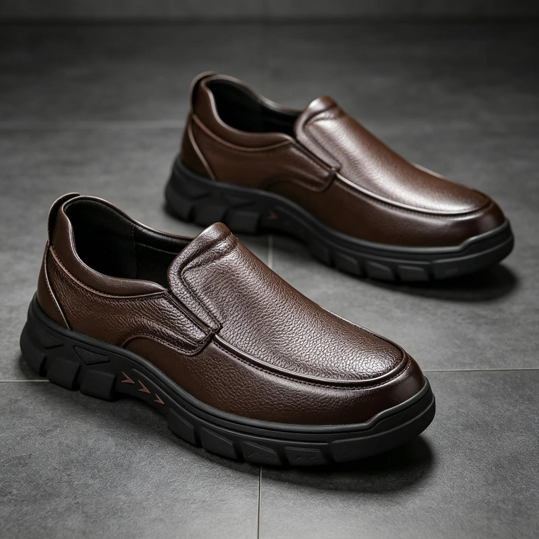 Herren Elegante Slip-On Lederschuhe Echoarchiv