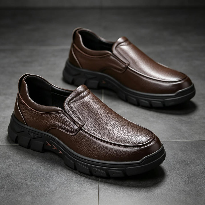 Herren Elegante Slip-On Lederschuhe Echoarchiv