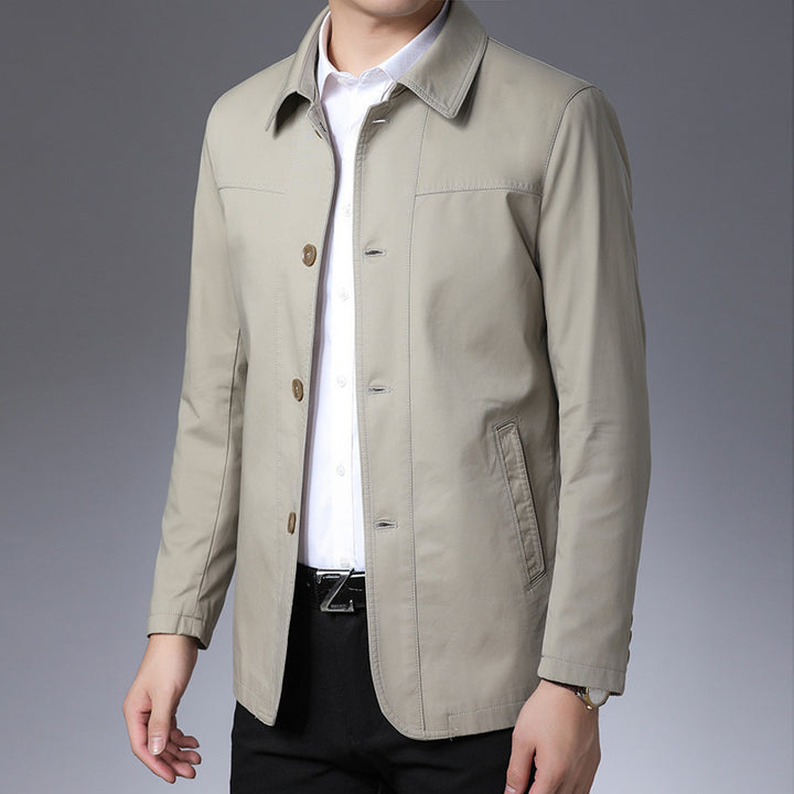 Herren modische Jacke mit klassischem Schnitt und praktischen Taschen Echoarchiv