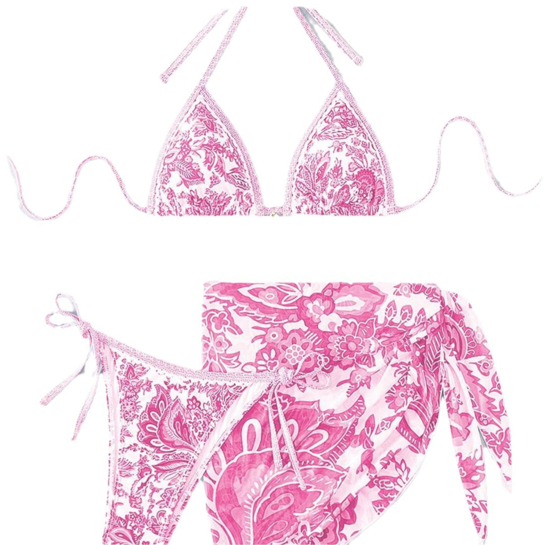 Damen Triangel-Bikini-Set mit elegantem Wickelrock Echo Archiv