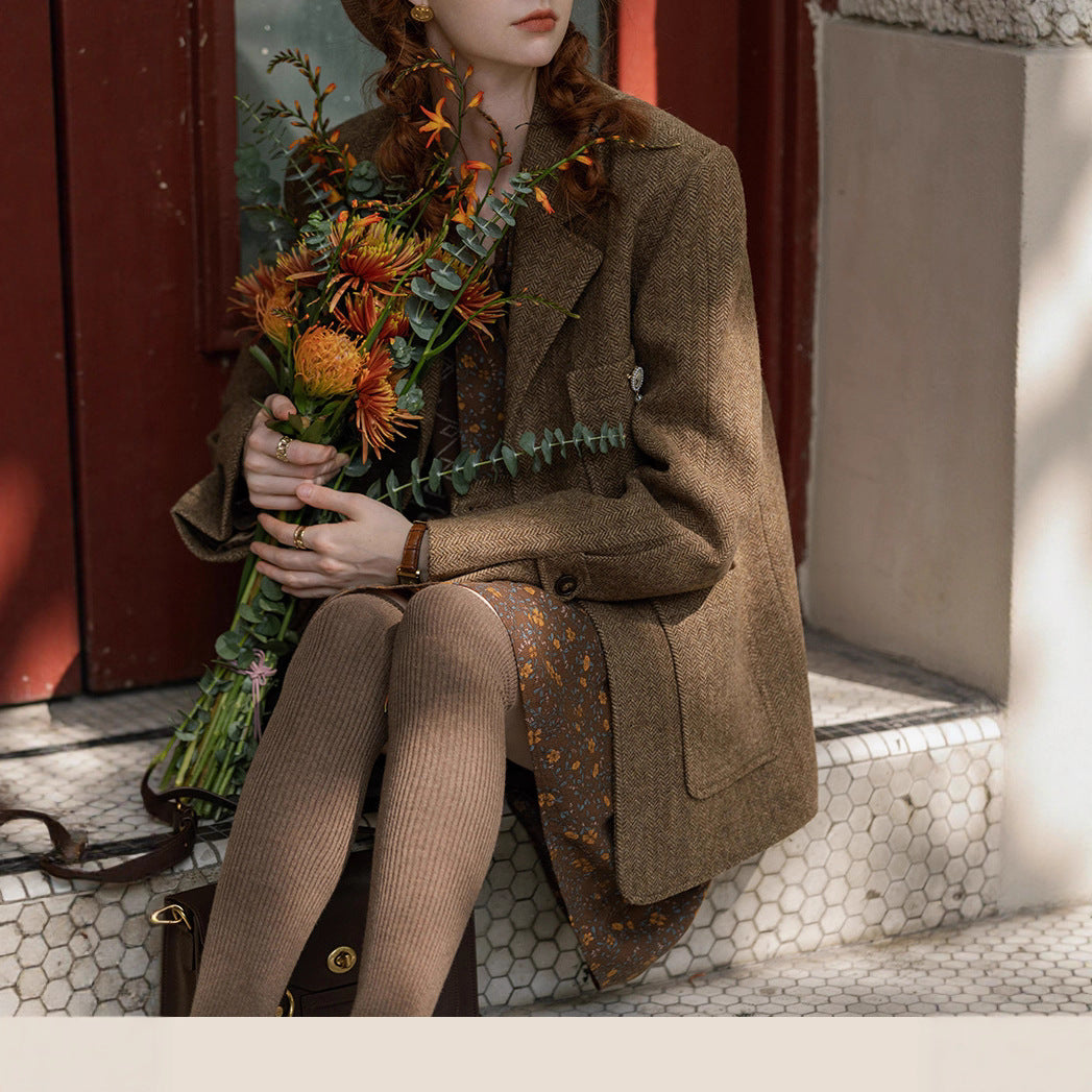 Damen Stylische Wolljacke Echoarchiv