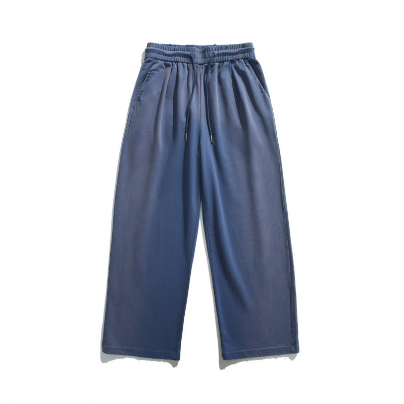 Unisex Weite Relaxed-Freizeithose aus French-Terry mit elastischem Tunnelzugbund und Eingrifftaschen Echo Archiv