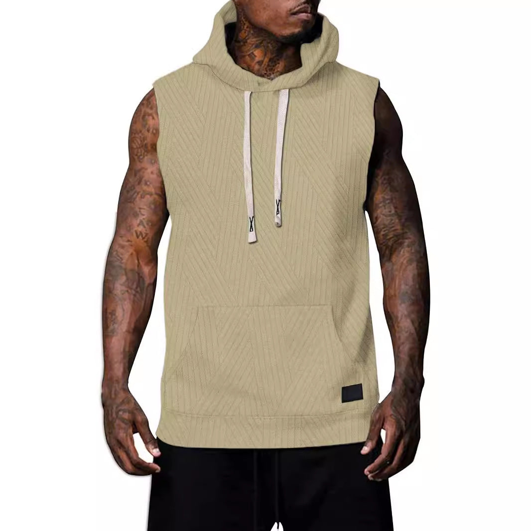 Herren ärmelloses Hoodie Echoarchiv