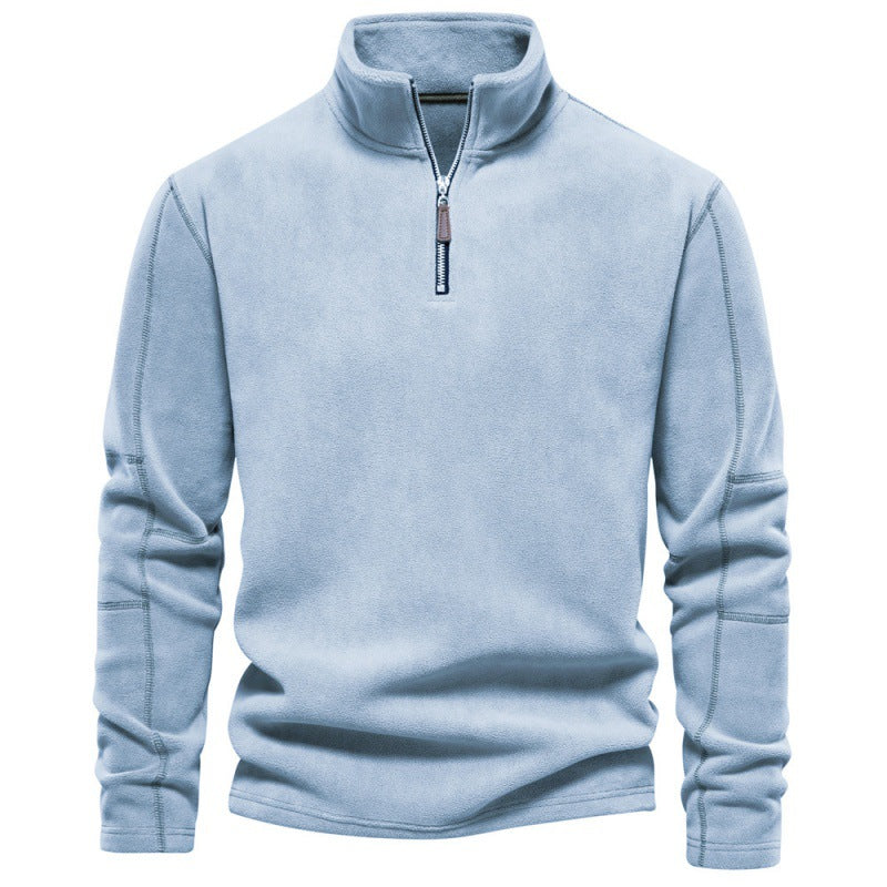 Herren Mikrofleece Pullover mit halbem Reißverschluss Echoarchiv