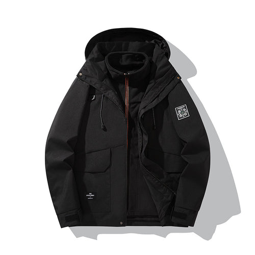 Herren Wetterfeste Outdoorjacke mit Kapuze Echo Archiv